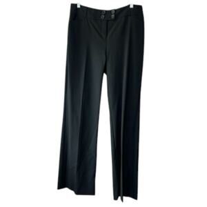 The Limited Black Flat Front Wide Leg Pants Women's Size 8